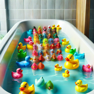Venta al por mayor de 2 pulgadas Mini PVC Pato de goma Juguetes de baño Diseños surtidos para Baby Kids Shower Unisex Características Flotante BBT022 - Product Image 2