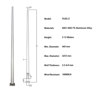 <span class=keywords><strong>Poste</strong></span> <span class=keywords><strong>de</strong></span> Aluminio para Iluminación <span class=keywords><strong>de</strong></span> Calle <span class=keywords><strong>de</strong></span> 6M, 8M y 10M - Product Image 1