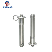 HM230 Stock Button Handle Shouldered Plain Finish Quick Release Ball Lock Pin for Fasteners