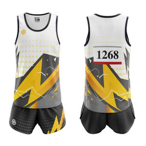 キッズGYMジョギングスーツ男性女性プロマラソンジャージーショーツランニングトレーニングウェアトラックとフィールドユニフォーム - Product Image 2