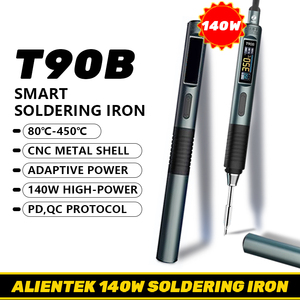 Alientek T90 Thông Minh Hàn Sắt Pd 140W Có Thể Điều Chỉnh Nhiệt Độ Hàn Hàn Trạm Kit C245 C210 T65 Công Cụ Hàn Sắt - Product Image 1
