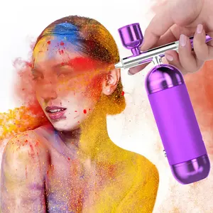 Alta cima aerografo spruzzatore di ossigeno acqua iniezione Mini compressore d'aria Kit per Nail Art torta artigianale per la cura della pelle del viso