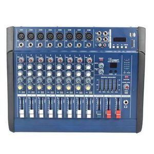 8 Channel Powered Mixer 2x250W With <b>Bluetooth</b> <b>USB</b> SD Card Audio Interface <b>For</b> Live Performance Studio Mixing - Product Image 1