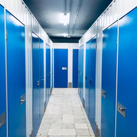 Mini entrepôt moderne Unités de stockage en libre service Casier de stockage intelligent pour bureau, hôtel, stockage extérieur en acier Style design chinois