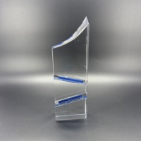 Vente en gros de plaques en cristal de conception nouvelle, récompenses de reconnaissance et trophées sportifs en cristal