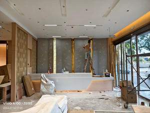 لوحة جدارية حديثة ثلاثية الأبعاد من الجلد المنحوت مع خلفية مضيئة عالية الجودة مقاومة للماء والحريق والرطوبة لتزيين غرف النوم - Product Image 3