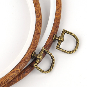 Bingkai Sulaman Kayu Plastik ABS untuk <span class=keywords><strong>Cross</strong></span> <span class=keywords><strong>Stitch</strong></span>, Berbagai Ukuran, Bulat Oval Persegi Panjang, Gaya Vintage, Cincin Sulaman DIY - Product Image 4