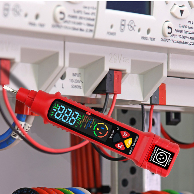 EU/ US Power Polarity Digital AC/DC Voltage Detector Multifunctional Socket Circuit Analyzer Receptacle Detector
