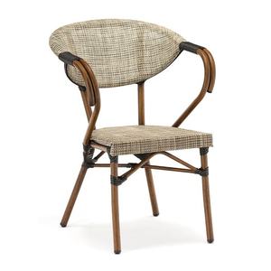 Ensemble table <span class=keywords><strong>et</strong></span> chaises <span class=keywords><strong>de</strong></span> <span class=keywords><strong>jardin</strong></span> d'extérieur avec structure <span class=keywords><strong>en</strong></span> <span class=keywords><strong>aluminium</strong></span> empilable, design portable, plateau <span class=keywords><strong>en</strong></span> verre, mobilier minimaliste - Product Image 3