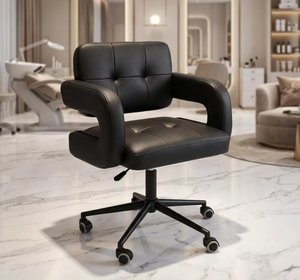 High Quality PU <b>Leather</b> Technician Chair Customized Color Lift Rotate Pulley Beauty Salon Technician <b>Stool</b> Chairs - Product Image 6