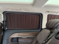 Rideaux de luxe plissés pour vitres latérales de voiture, pare-soleil détachable anti-UV, stores rétractables pour SUV, MPV, berline, accessoires intérieurs de voiture