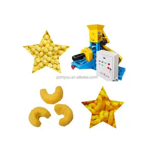 Small volume solid stick extruder corn puff maker for personal use