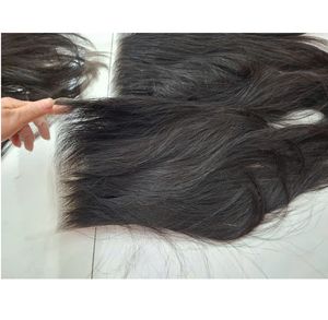 Stock prêt 8x8 HD fermetures de dentelle fermeture de cheveux vietnamiens vierges bruts transparents pour perruque sans colle Extensions de cheveux humains naturels - Product Image 1