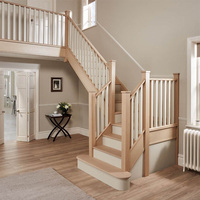Escalier droit de luxe sur mesure, antidérapant, sûr, pour villa, résidence privée