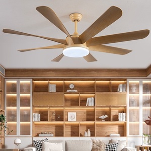 2025 Modern Design Indoor 5 Blades Remote Control <b>LED</b> DC/AC Motor Glass <b>Ceiling</b> Fan <b>Light</b> Fancy Iron Lamp Home Decor Living Room - Product Image 5