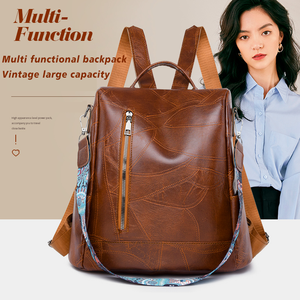 2025 nuovo arrivo borsa da scuola universitaria di lusso impermeabile da <span class=keywords><strong>donna</strong></span> ragazze zaino <span class=keywords><strong>in</strong></span> <span class=keywords><strong>pelle</strong></span> per <span class=keywords><strong>donna</strong></span> zaini da viaggio all'aperto - Product Image 1