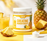 Créatine monohydrate en poudre OEM 300g Haute pureté Complément alimentaire pour adultes Croissance musculaire Énergie Soutien immunitaire Sans saveur