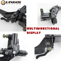 LINGQI Accessoires Modifiés Frein Hydraulique Levier d'Embrayage Gauche Droit Klaxon de Taureau pour Scooter ATV Off-Road Pit Dirt Bike