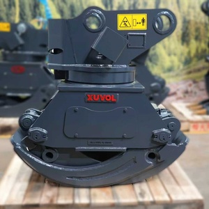 NUEVA versión mejorada fuerte <span class=keywords><strong>Log</strong></span> <span class=keywords><strong>Grab</strong></span> para 135 155 <span class=keywords><strong>Excavator</strong></span> 13TONS Pinza giratoria hidráulica - Product Image 1