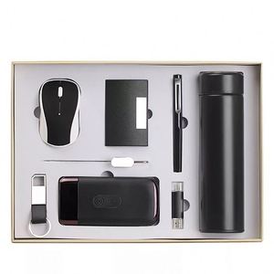 Cadeaux d'entreprise personnalisés de haute qualité IStapromo avec carnet, stylo, souris sans fil, tasse isotherme et batterie externe - Product Image 2