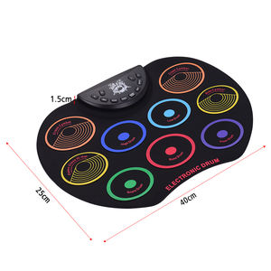 Batería Electrónica Enrollable con 9 Pads de Silicona, Alimentación USB/Batería, con <span class=keywords><strong>Baquetas</strong></span> y Pedales - Product Image 3