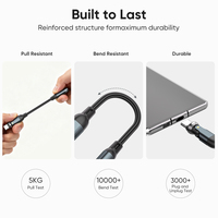 Adaptateur de câble audio 540° rotatif USB-C vers 3,5 mm à faible bruit pour casque et écouteurs, 10 cm