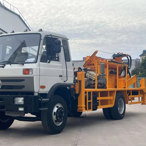 エアコンプレッサートラック搭載フル油圧地下水井戸掘削機ハンマービット付き - Product Image 1