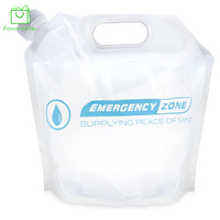 Sac à bec avec bec verseur, boisson personnalisée, 5 litres, debout, en Aluminium biodégradable, sac d'eau pliable liquide de 10ml