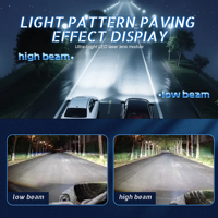 Lensa Modul LED Mini Flat Cut Terbaru 1.5 inci Laser Matrix Hi/Lo 140W/110W Lensa Proyektor Bi LED 1.5 Inci Lampu Depan LED