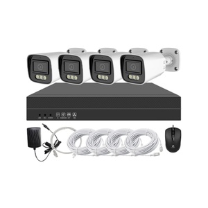 8MP Smart Dual Light Video <span class=keywords><strong>Security</strong></span> Kit 4 PCS POE <span class=keywords><strong>Camera</strong></span> 4K NVR Smart Home <span class=keywords><strong>Camera</strong></span> 4CH NVR Sistema de cámara CCTV para exteriores - Product Image 1