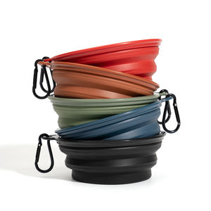 Sunraymascota-Comederos para mascotas con logotipo personalizado MOQ bajo, cuenco portátil para mascotas, cuenco plegable de silicona para perros para viajes - Product Image 2