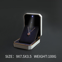 Meimei — boîte à bagues avec peinture à LED, boîte à bijoux de luxe, avec LOGO personnalisé