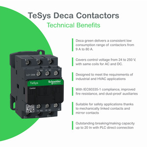 Schneiders ของแท้ TeSys D Series 3P 9A 3NO 220VAC คอนแทค <span class=keywords><strong>LC1D09M7</strong></span> - Product Image 3