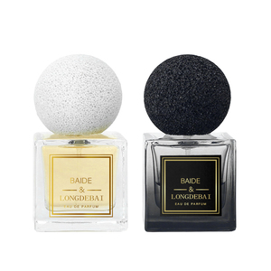 Luxury 50ml Square Female <b>Perfume</b> Glass <b>Bottles</b> with Pink Volcanic Rock Lid 30ml 100ml Clear Empty Ladies' <b>Perfume</b> <b>Bottles</b> - Product Image 4