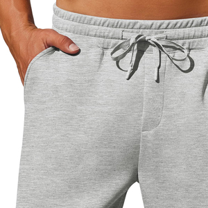 กางเกงขาสั้นลำลองผู้ชายคุณภาพสูง เอวกลาง แห้งเร็ว ผ้าฟลีซ ขายส่ง ผ้าฝ้ายเนื้อนุ่ม กางเกงขาสั้นรัดเชือกสำหรับฤดูร้อน - Product Image 3