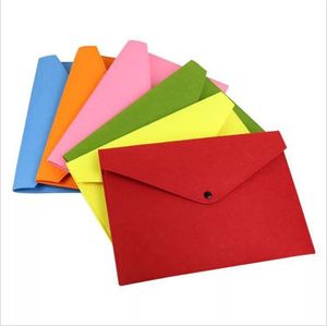 Storage Bags Document Pouch <b>Files</b> Sorting <b>Folder</b> Office Wholesale Filing Supplies <b>A4</b> Felt Document Bag Snap Button <b>File</b> Envelope - Product Image 1