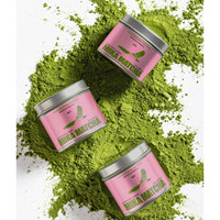 Boîtes à matcha vides de style mini, boîte en étain personnalisée, 30g 50g 100g, boîte en étain pour matcha, boîte en étain pour poudre de café et de thé avec couvercle à vis