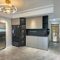 Moderne kunden spezifische Massivholz vitrinen für Ess-und Wohnzimmer-Wohn möbel mit Esszimmers tuhl