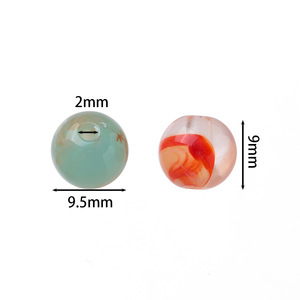 Acrylic Round <b>Beads</b> 8mm Loose <b>Beads</b> For DIY Jewelry Making Bracelets Necklaces Accessories Craft Materials - Product Image 2