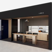 Conteneur en acier préfabriqué mobile moderne et contemporain, élégant, pour bureau, villa, appartement, atelier, toilettes, fabriqué en panneaux sandwich modernes