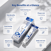 Dentifrice blanchissant probiotique, nettoyage en profondeur, élimine la plaque dentaire, haleine fraîche à la menthe, soin des gencives, dentifrice pour usage quotidien à domicile