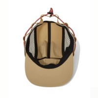 Topi Baseball 5 Panel Anti Air Cepat Kering Taktis Motif Camo Flat Top Fashion Logo Adjustable untuk Camping dan Aktivitas Luar Ruangan