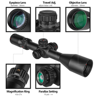 Pour lunettes de visée Spina Optics SFIR 4.5-27x50 étanches FMC pour la chasse, lunettes tactiques longue portée, optiques de haute qualité en alliage d'aluminium
