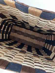 2025 sac en matériau naturel tissé à la main avec fermeture ouverte motif à carreaux de bloc de couleurs pour le streetwear quotidien ou les vacances - Product Image 4