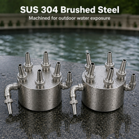 Nosel Air Mancur Bunga Bawah Air LISHI Stainless Steel 304/316, Putar, Dapat Disesuaikan, Dapat Diprogram, Rendah Kebisingan, Untuk Taman, Kolam Renang, Luar Ruangan 5