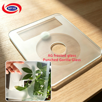 Custom AG Frosted Gorilla Glass for Vehicle Instrument Panel, Polished Edge Laser Hole, Factory Wholesale