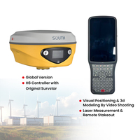 SOUTH ALPS1/S2 GNSS RTK avec 1698 canaux et double caméra IMU + récepteur GNSS d'enquête laser pour l'arpentage