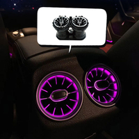 64 couleurs lumineuses, éclairage ambiant LED pour les aérateurs avant et arrière de type turbine pour Mercedes Benz Classe A/B W177 W247 CLA C118 GLA/GLB X247