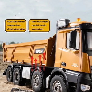 SJY-1536 Camion benne lourd télécommandé en alliage, 12 canaux, portée 50m, échelle 1/14, jouet de construction pour ingénieurs - Product Image 3
