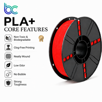 Filamen Printer 3D Becreative Upgraded PLA+ Kinerja Tinggi Alternatif ABS Diameter 1.75mm Suhu Pencetakan 205-215